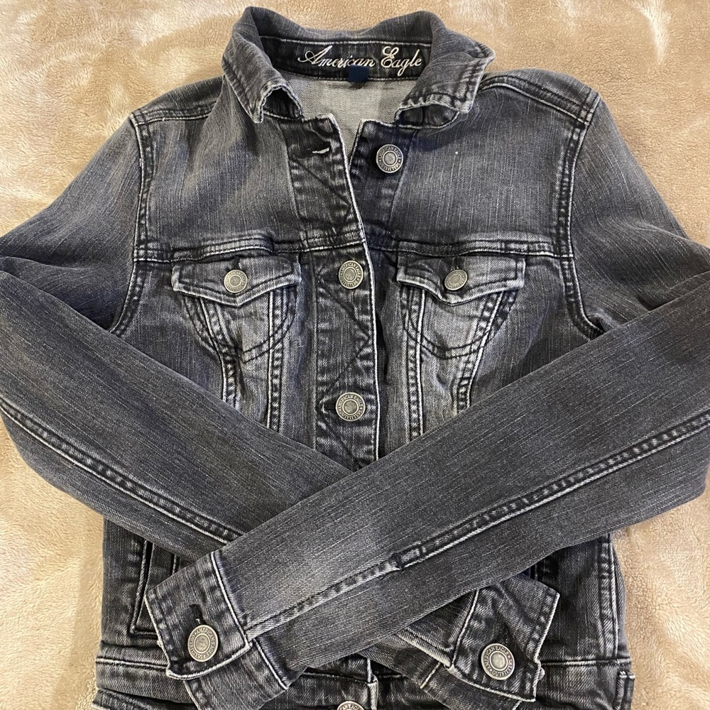 American Eagle Jean Jacket Size XS